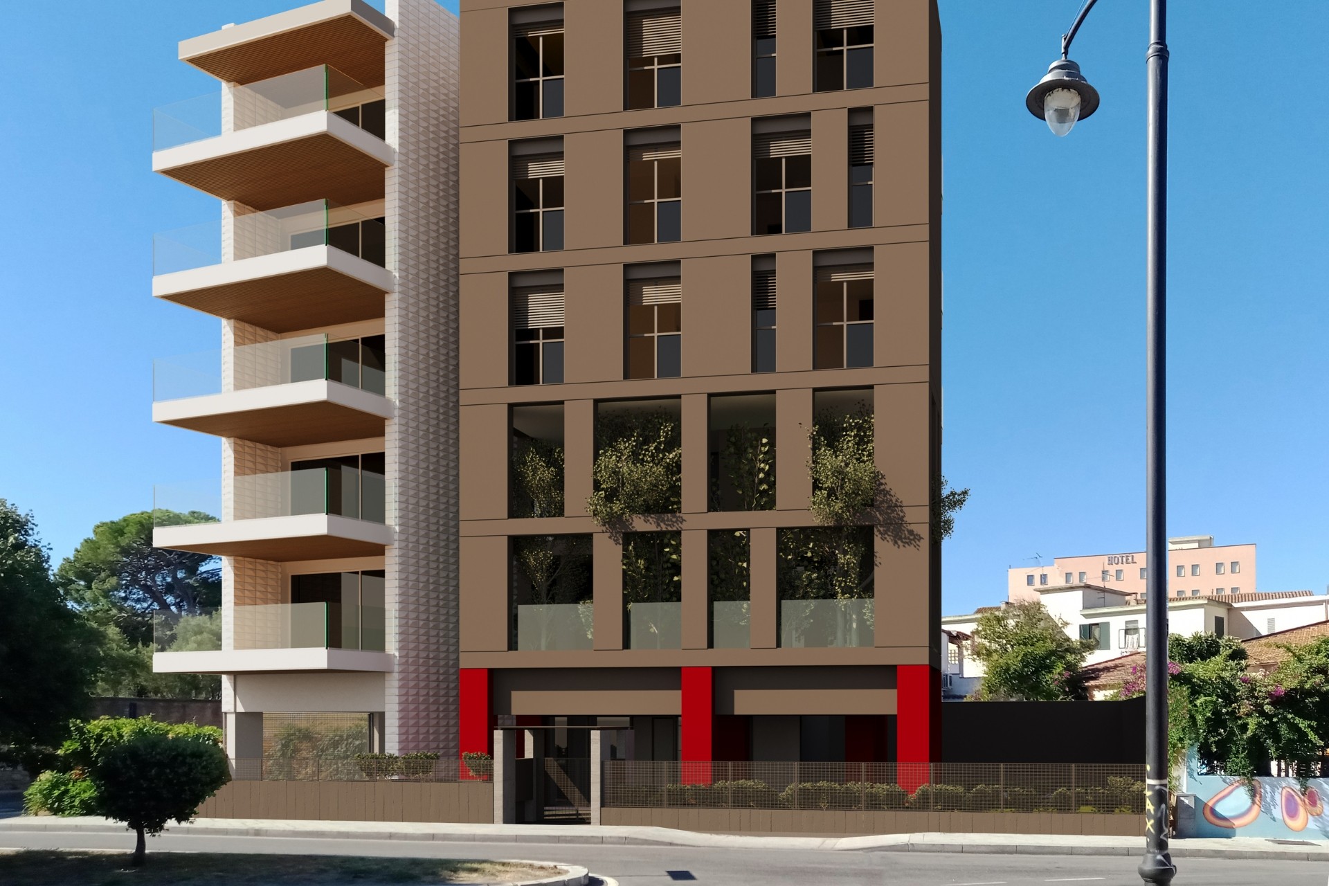 Modern two-room apartments in Olbia in Via A. Nanni